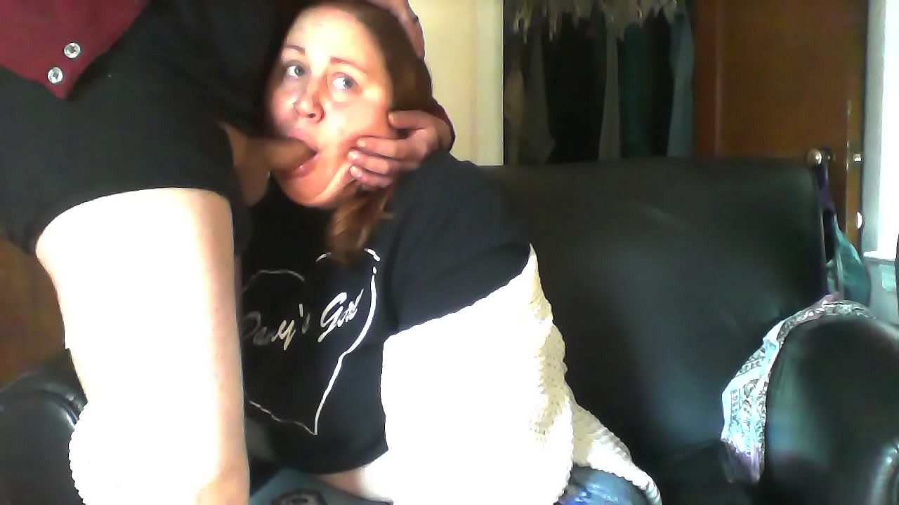 face fuck while watching porn swallow huge cum load