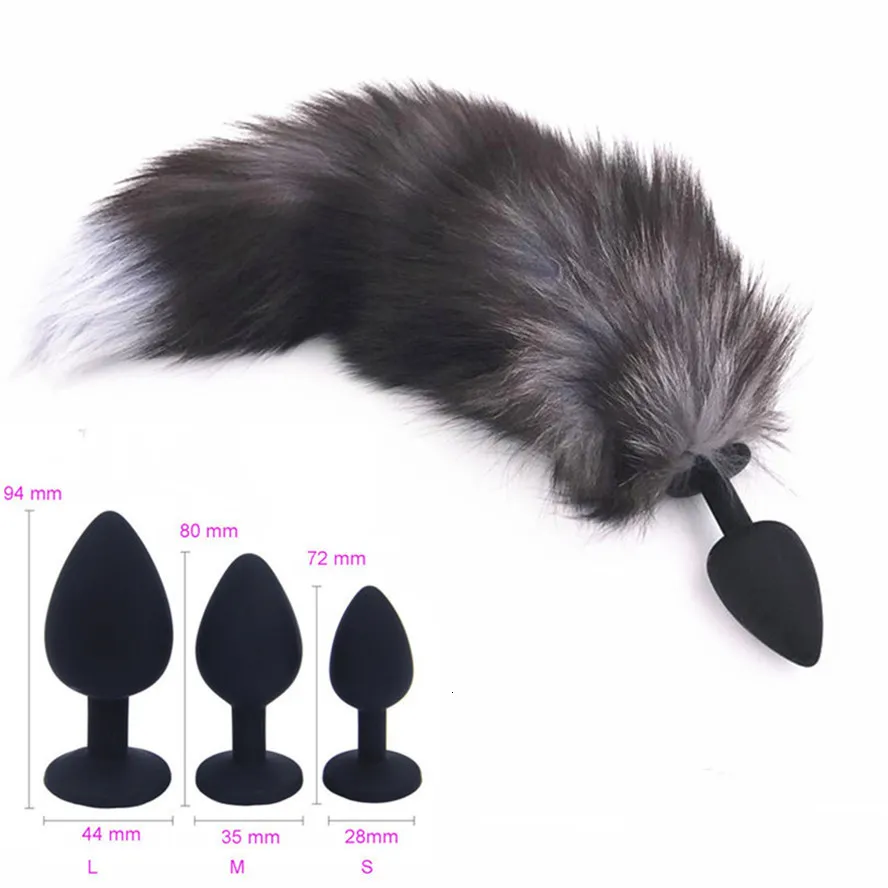 Anal Toys Silicone Anal Plug Sexy Tail Tail Butt Plug Anal Sex Toys For Adults Erotic Animal Tail Cosplay Accessorie Prostate Massager 230508 Van 778
