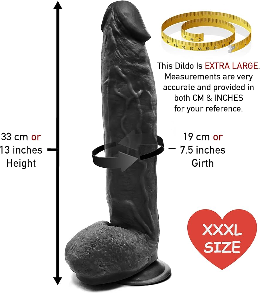 Grote Dildo Grote 13 Inch Realistische Sterke Zuignap Dik Echt Voelen Volwassen Waterdicht Seksspeeltje voor Mannen Vrouwen Koppels Zwart : Amazon.nl: Gezondheid persoonlijke verzorging