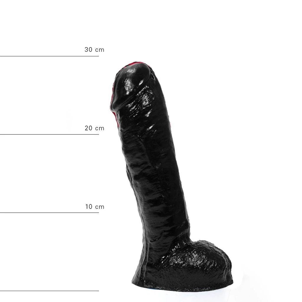All Black Klassieke Dildo 30 x 5.7cm