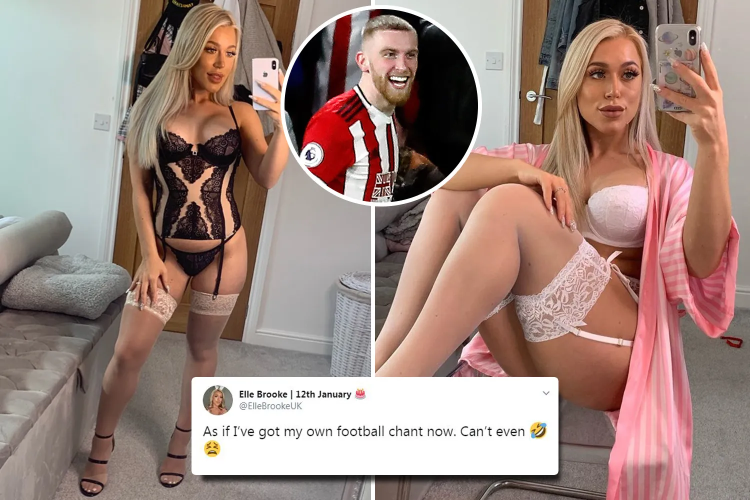 Porn star Elle Brooke cant believe Sheffield United fans sing shes sing Scots ace Oli McBurnie