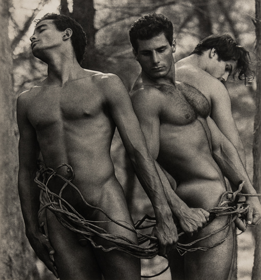 David Vance Untitled Three Nude Men with Rope