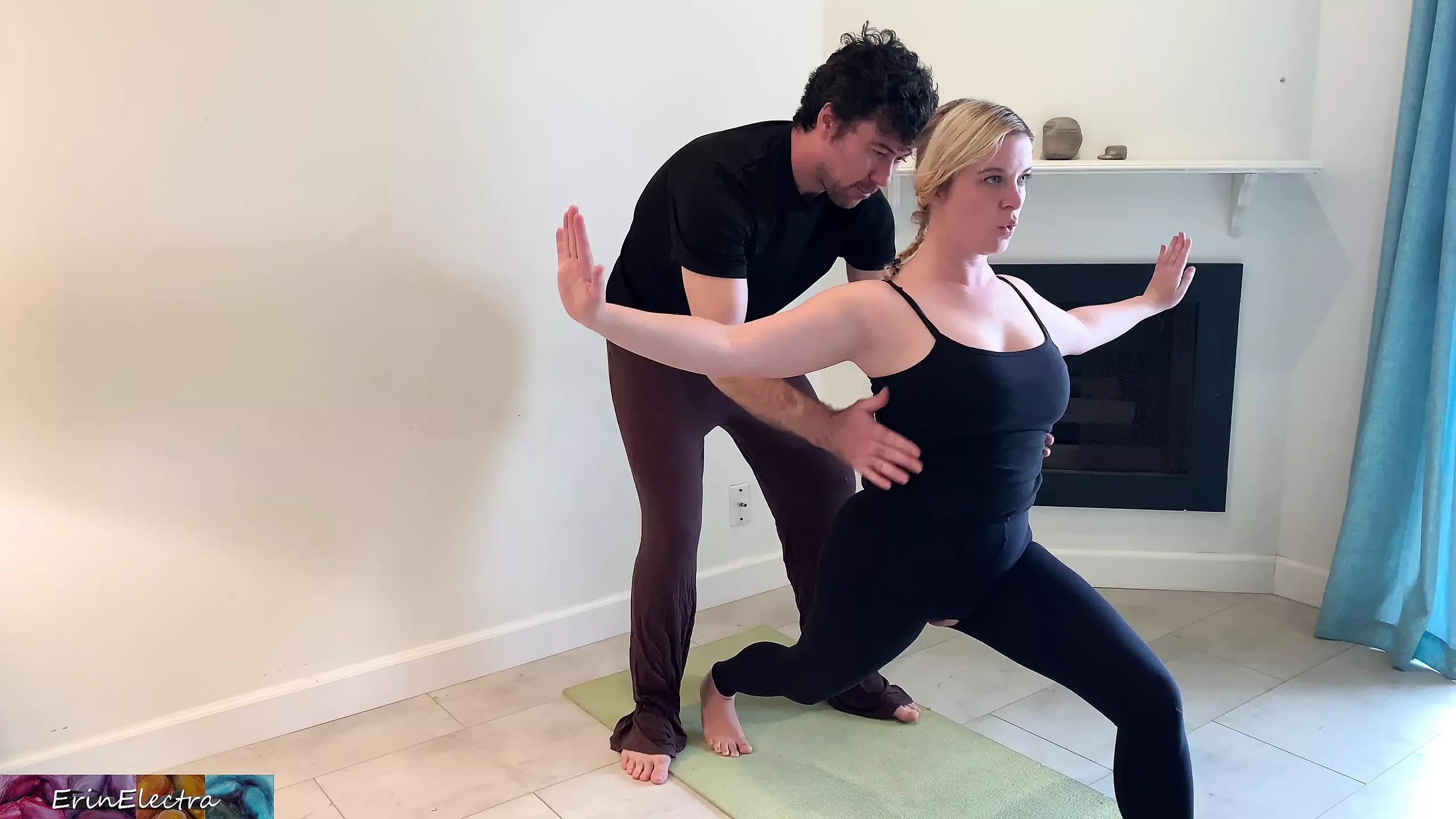 Stepson Helps Stepmom with Yoga and Stretches Her Pussy: Amateur Porn feat. Erin Electra