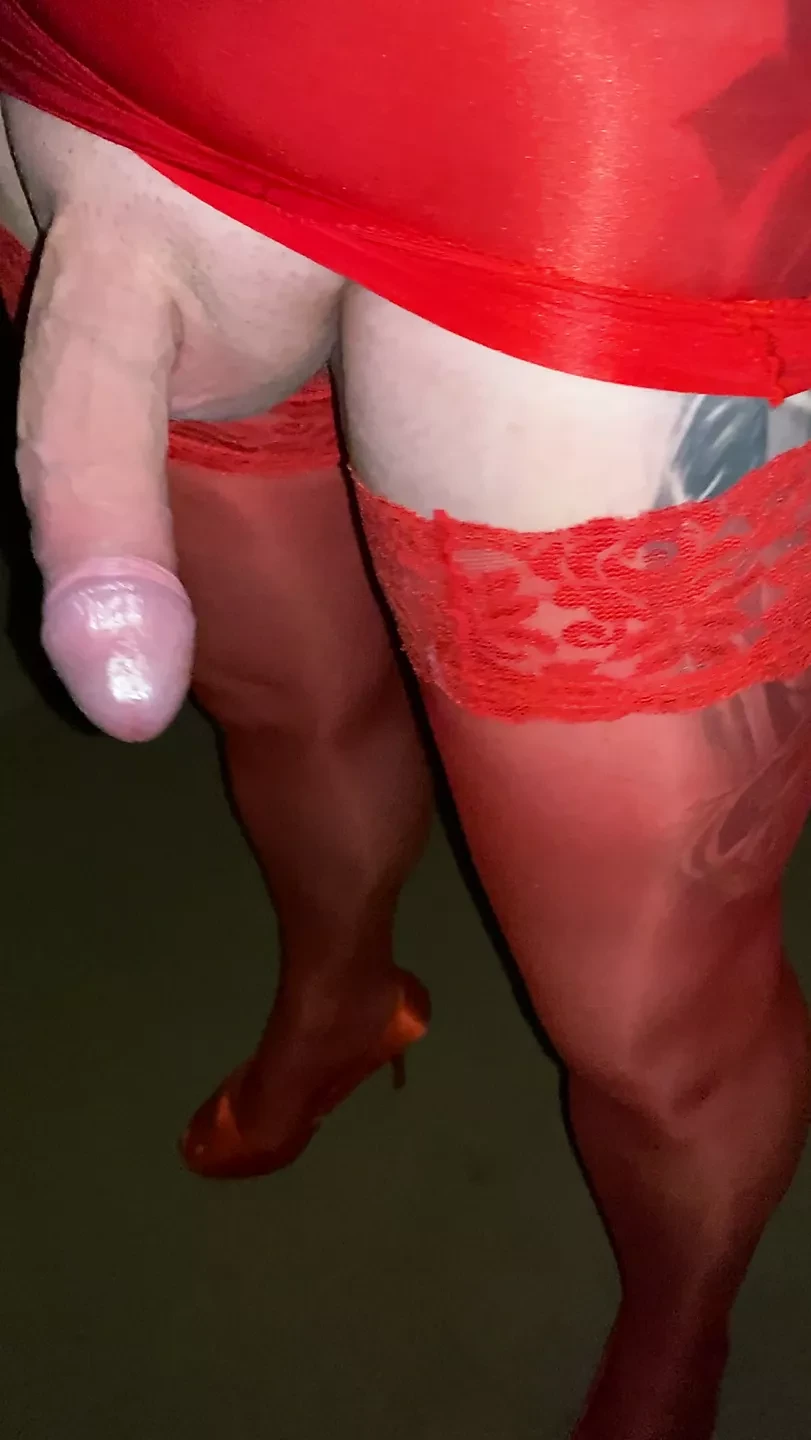 Kirsty Walking in Red Nylon Hope You Like: Shemale Ladyboy Porn