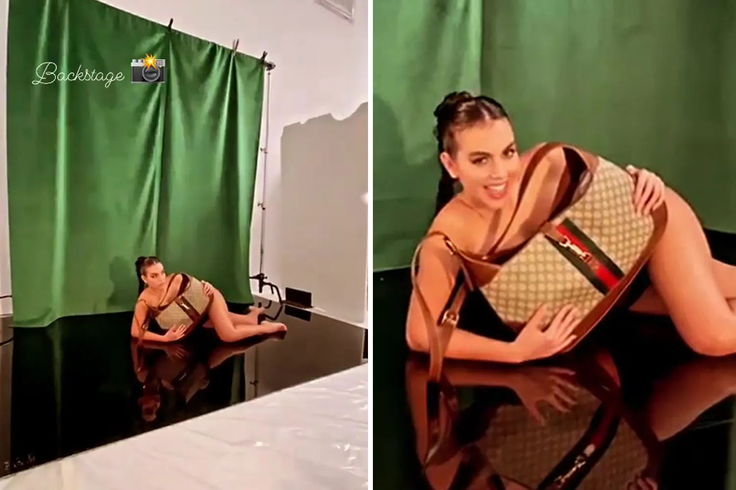 Watch naked Georgina Rodriguez cheekily wink at camera in clip of Cristiano Ronaldos girlfriends nude photo shoot