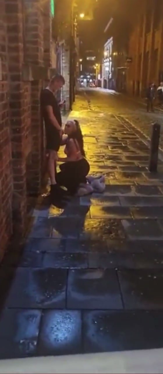 Blowjob on public street