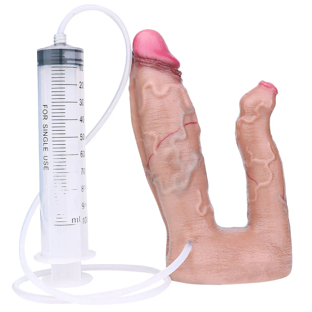 Xinghaoya siliconen spuitende dubbele dildo