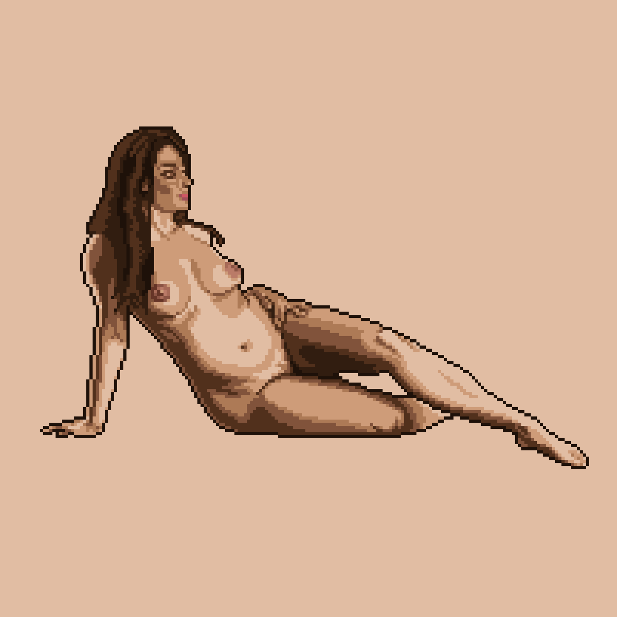 Nude Model Posing Pixel Art by CrepuscoloPixels on Newgrounds