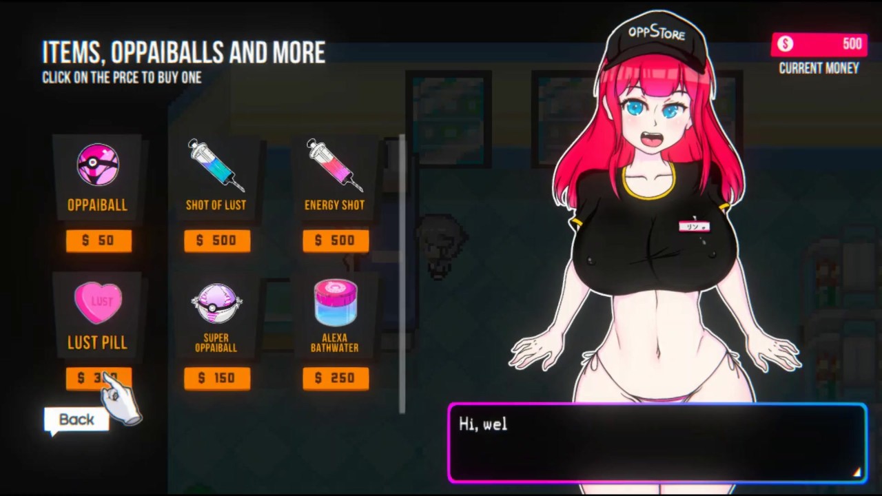 Oppaimon Hentai Pixel game Ep.9 my pokemon gave me a footjob