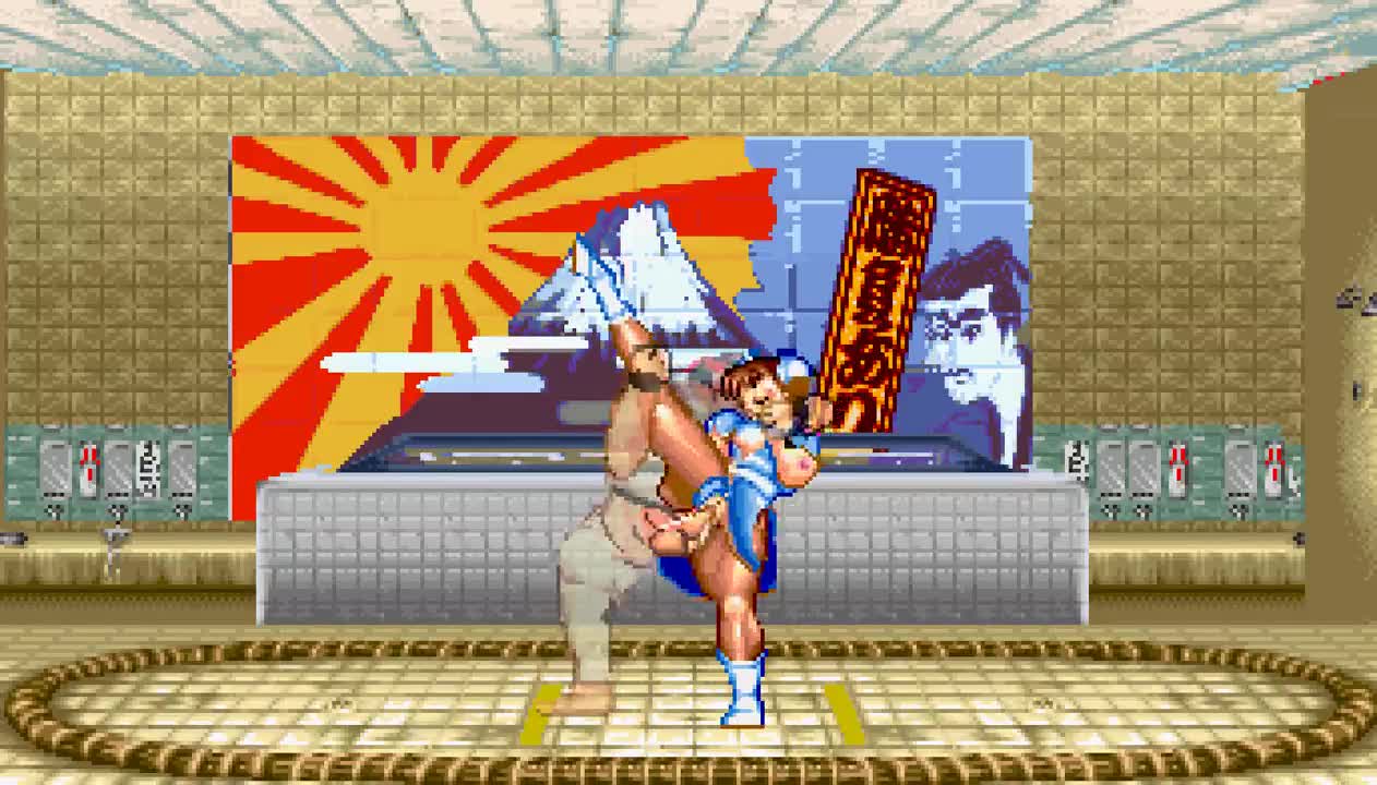 Street Fighter Chun-li Bursting Breasts Pixel Art