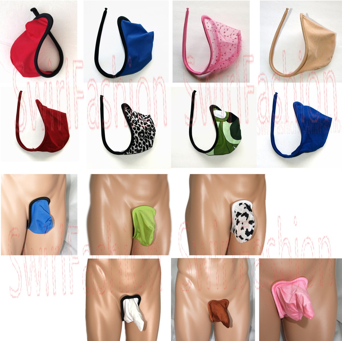 M33B Hot Sexy Men C String Pouch Manhood Sack One size