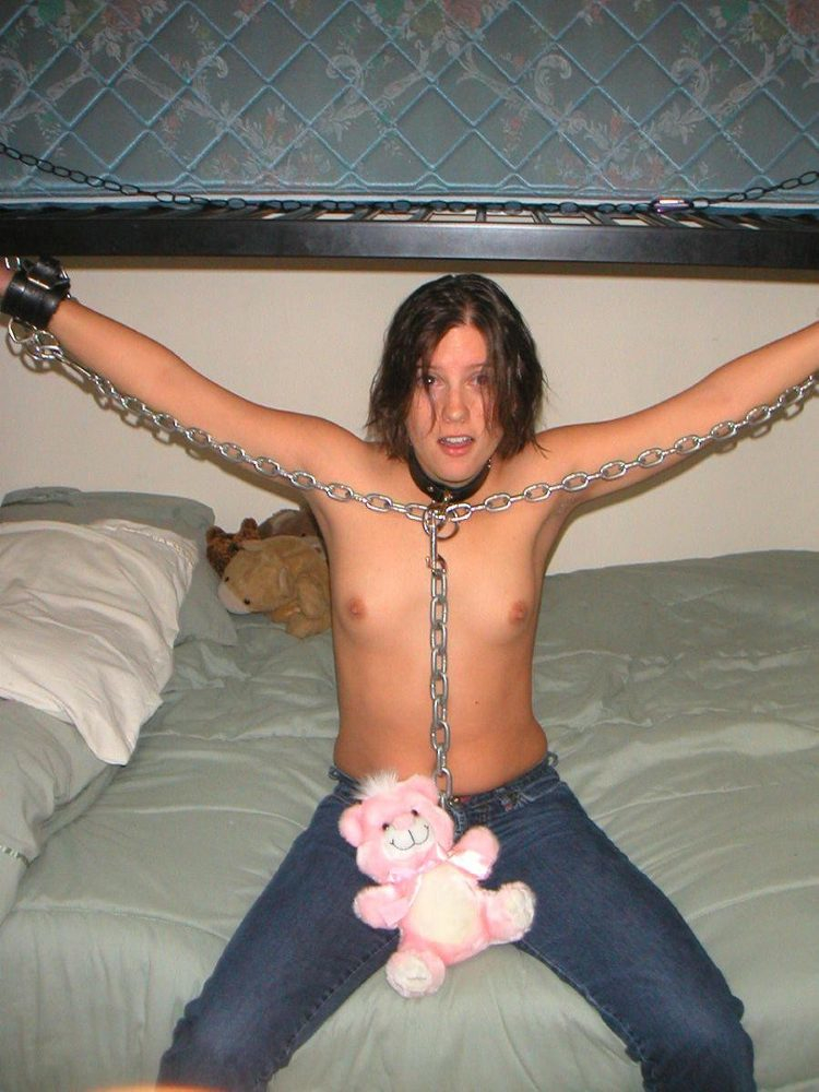 Amateur sex slaves are tied up and used as