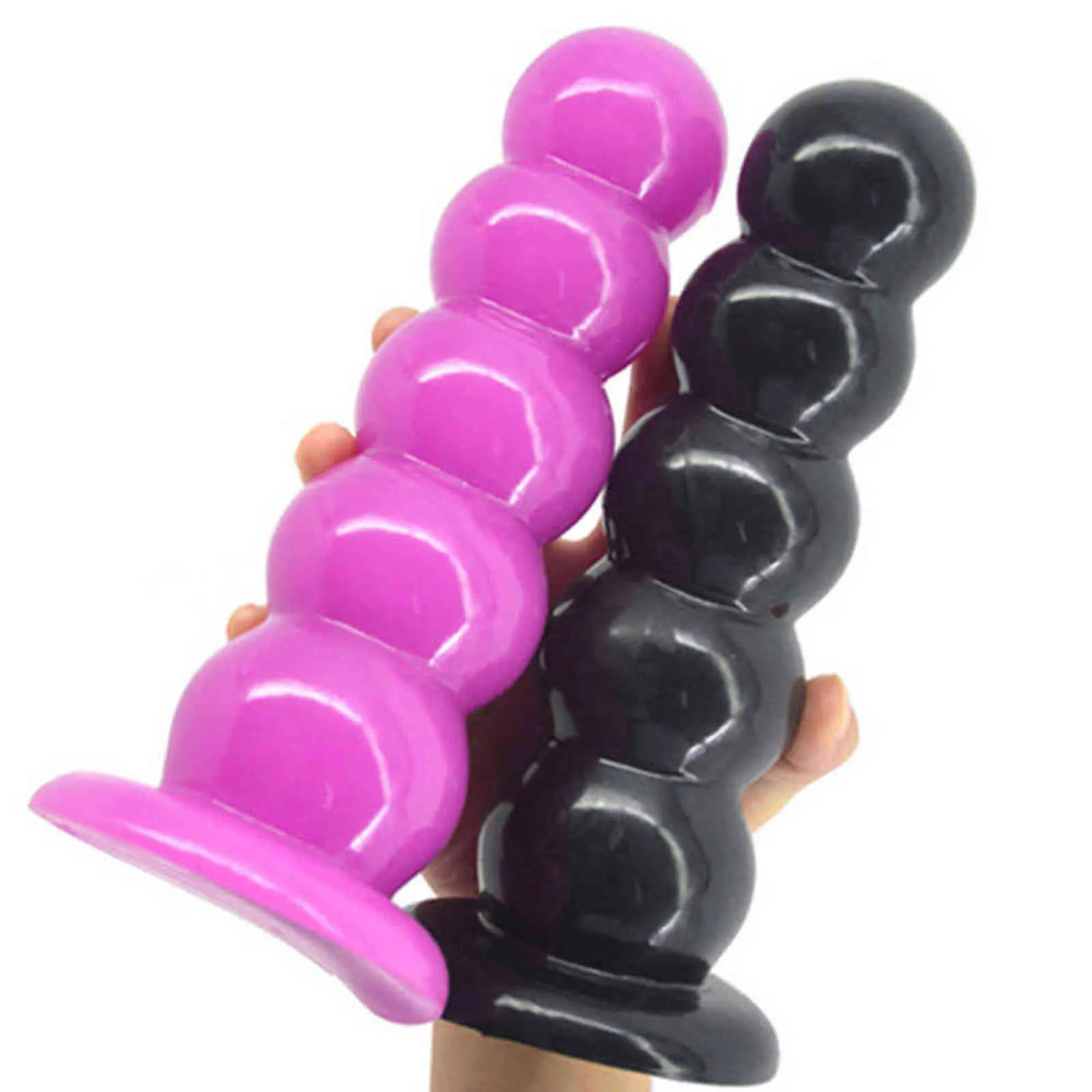 NXY Anal Sex Toys Big Five Beads Anal Dildos Suction Cup Butt Plug Massager Ball Anal Plugs Toys For Women Men Adults Products Big Butt Girl Sex 1123 Van 19