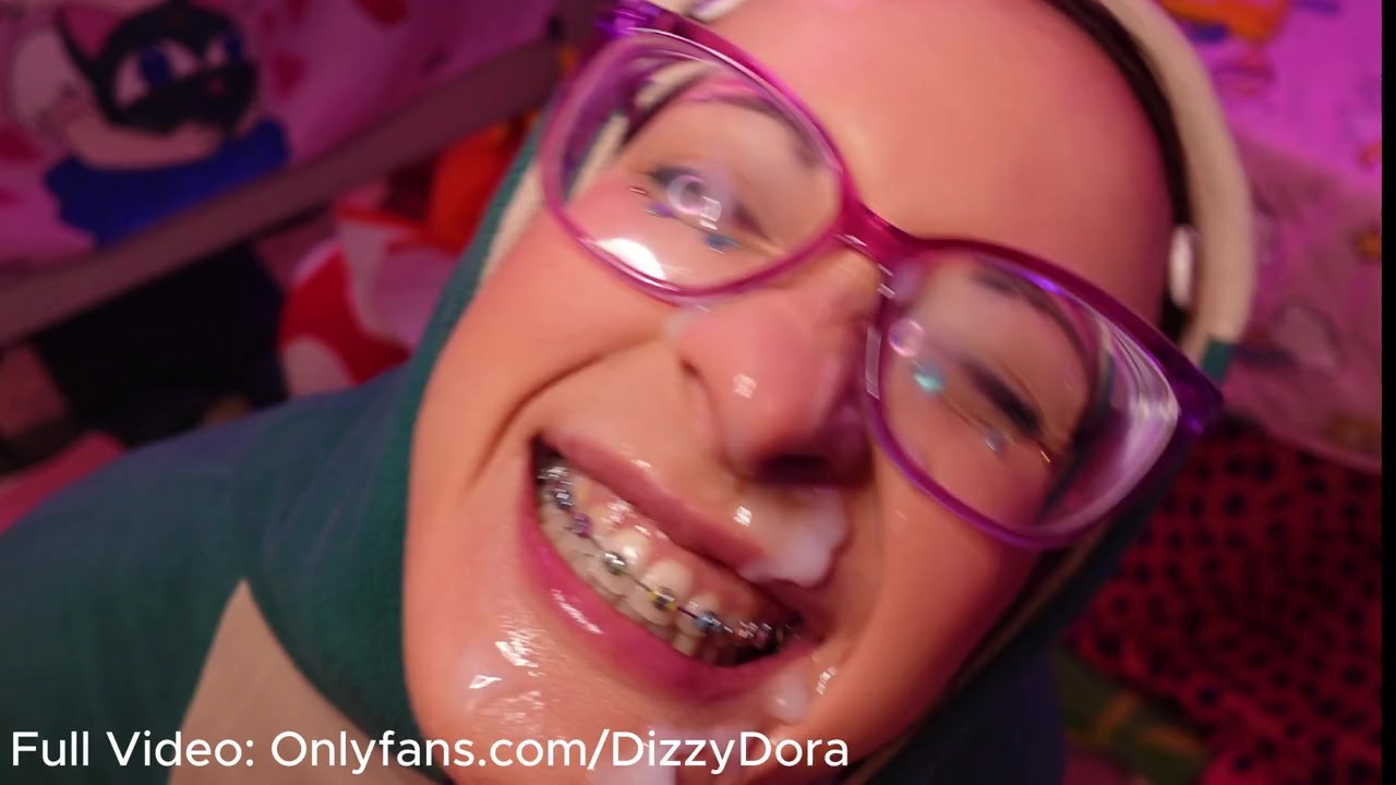 Blowjob with Braces CUM ON BRACES FACES in snorlax onesie