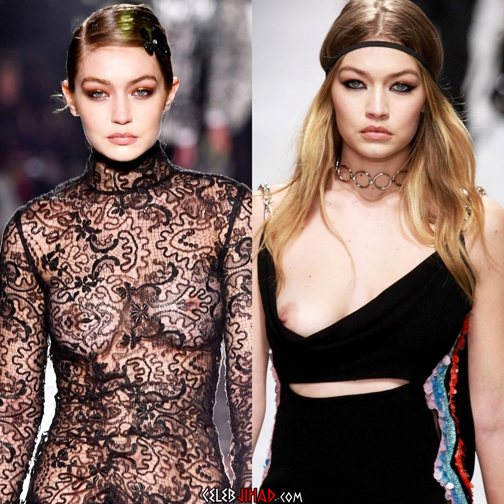 Gigi Hadid Nude Tits On The Runway