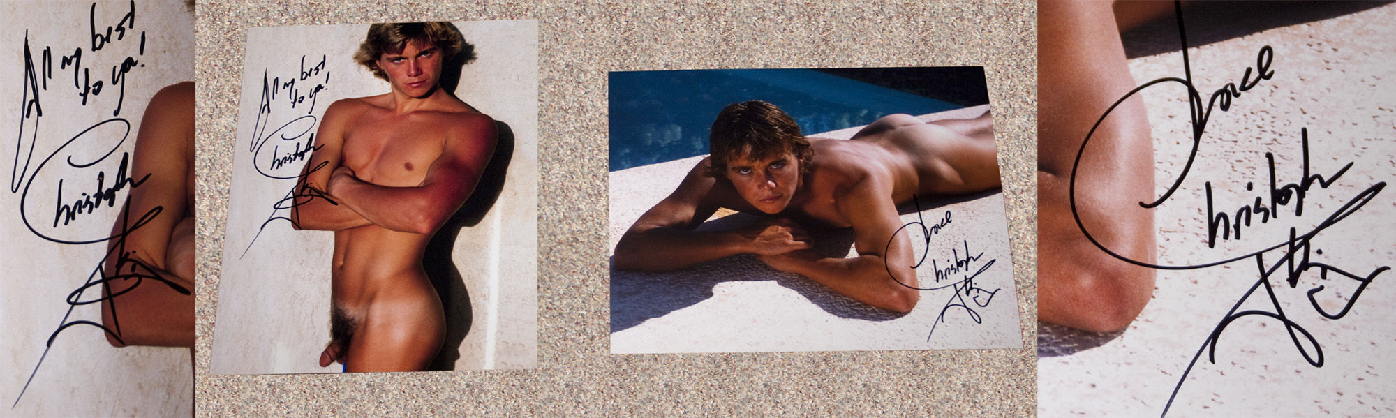 CHRISTOPHER ATKINS: NUDE PHOTOGRAPHS BY GREG GORMAN FOR PLAYGIRL MAGAZINE by Gorman Greg Photographer Atkins Christopher SubjectModel