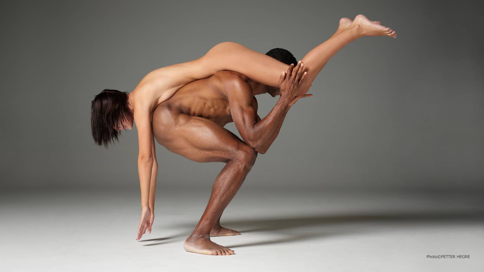 Ariel and Robin nude athletes