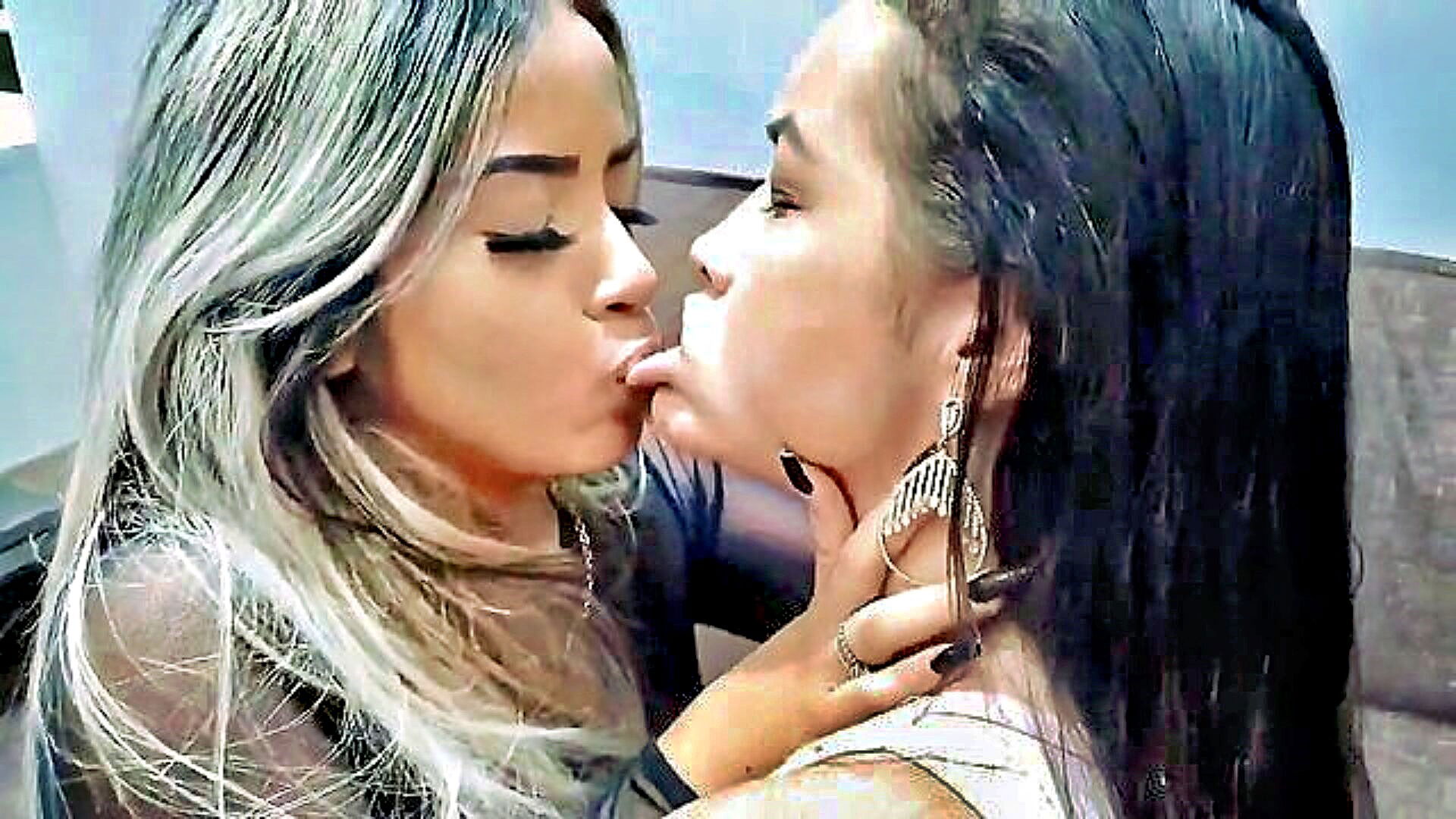 Hardcore Porn Featuring Brazilian Lesbian Kissing And Face Squishing