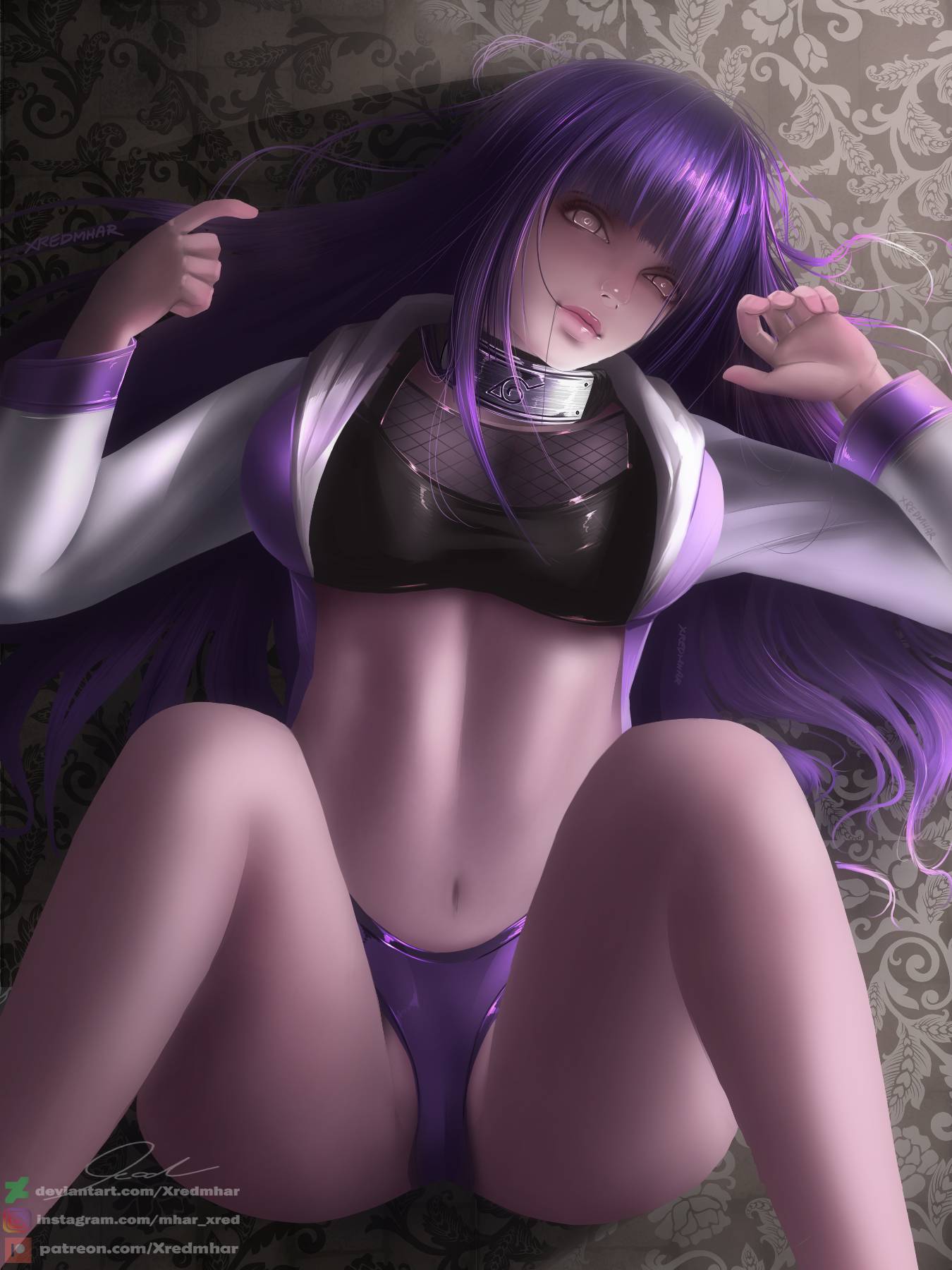 Hinata Hyuga SexyNSFW Illustration by Xredmhar on DeviantArt