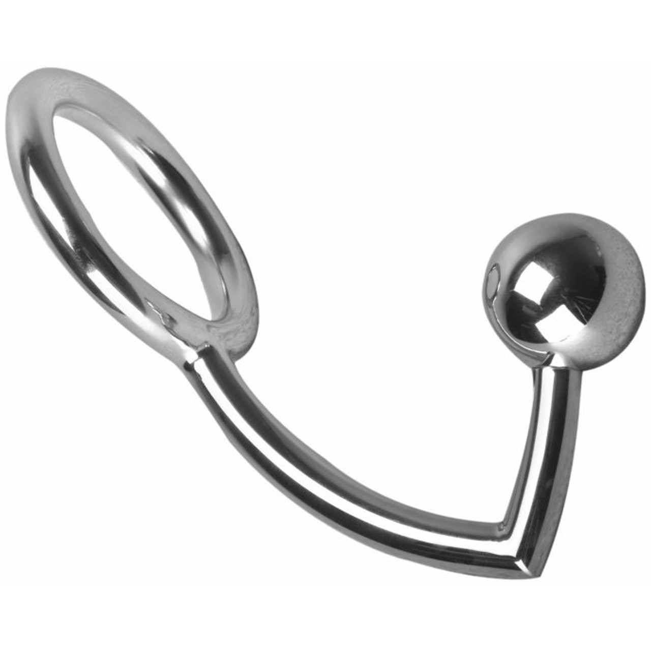 Buy Master Series The Manus Cock Lock Anal Intruder Stainless Steel Bondage Ass Hook Cockring -