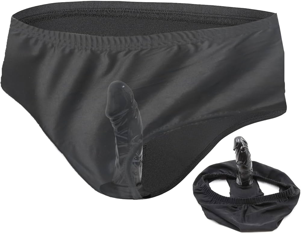 OnundOn Strap on Crank Dildo Polyester Men Briefs with Inner Dildo Anal Plug Chastity Pants with Anal Dildo Sex Toy for Men Women Black-13cm Dildo : Amazon.nl: Health Personal Care