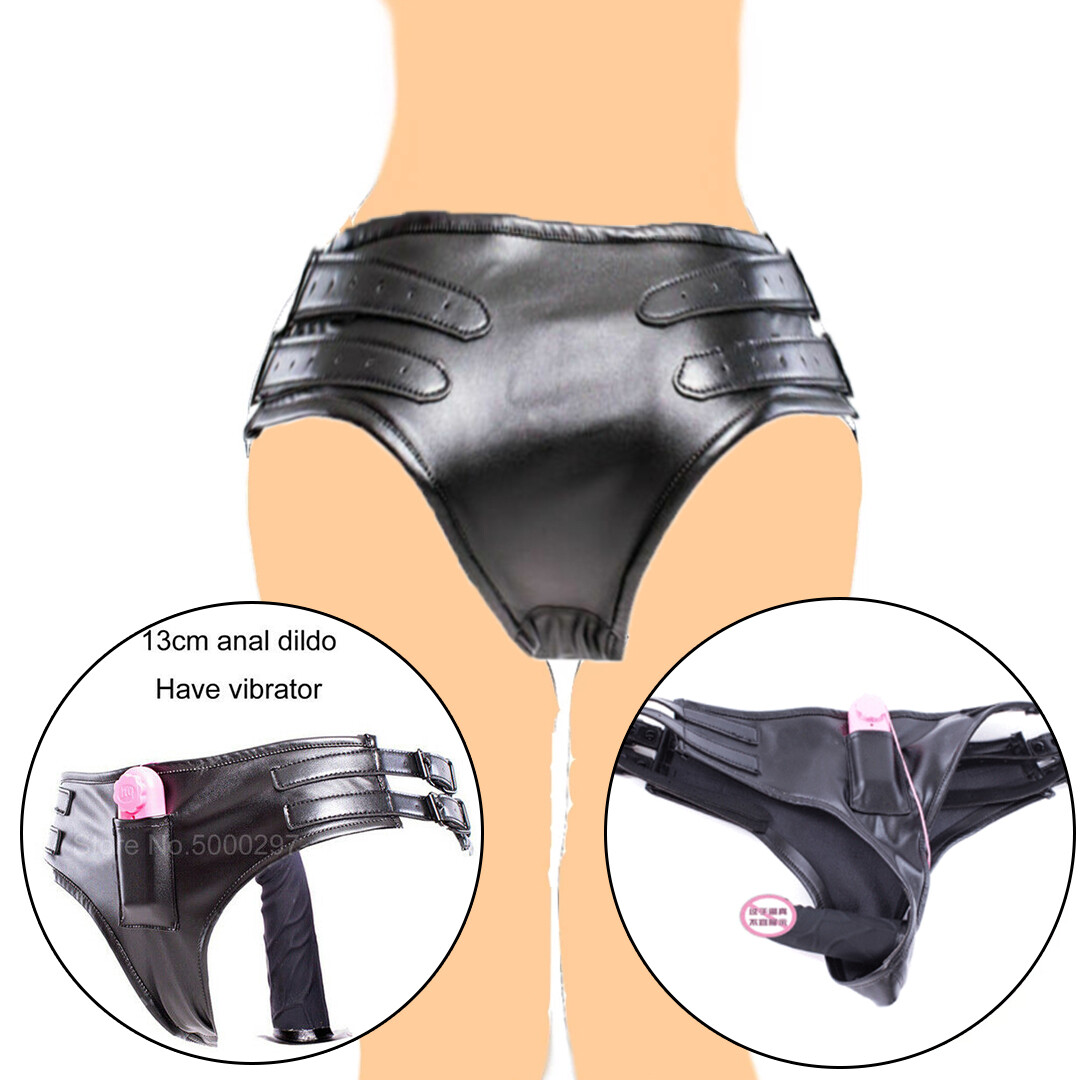 Chastity Belt Underwear Panties Anal Butt Plug Dildo Strap Harness Sexy Lingerie