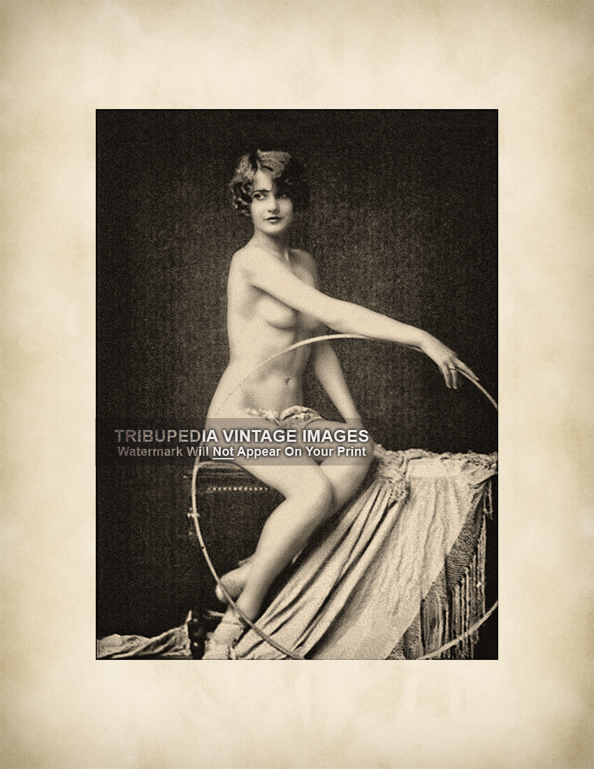 Vintage 1920s Barbara Stanwyck Artistic Nude Photo Ziegfeld Girl Follies Starlet
