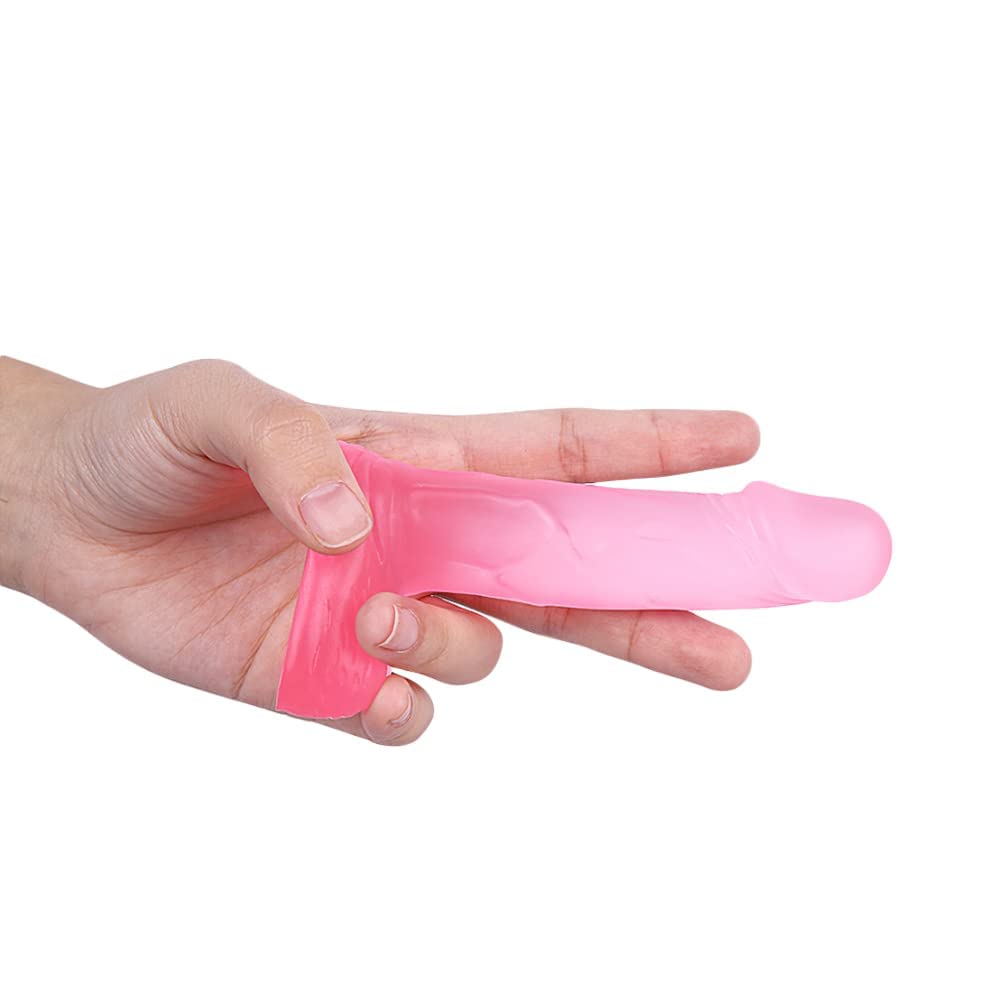 4 Inch Silicone Realistic Suction Mini DildoBeginner PlugSoft Dildo with Curved Shaft and BallsSex Toy Women Men Couples.Experience Multi-Purpose Mini Style Pink :.au: Everything Else