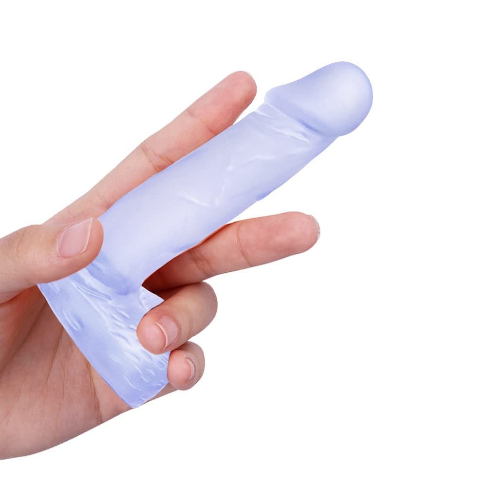 4 Inch Realistic Small DildoBeginner PlugSoft Dildo with Curved Shaft and BallsAdult Sex Toy Women Men Couples.Experience Multi-Purpose Mini StyleBlue :.au: Health Household Personal Care