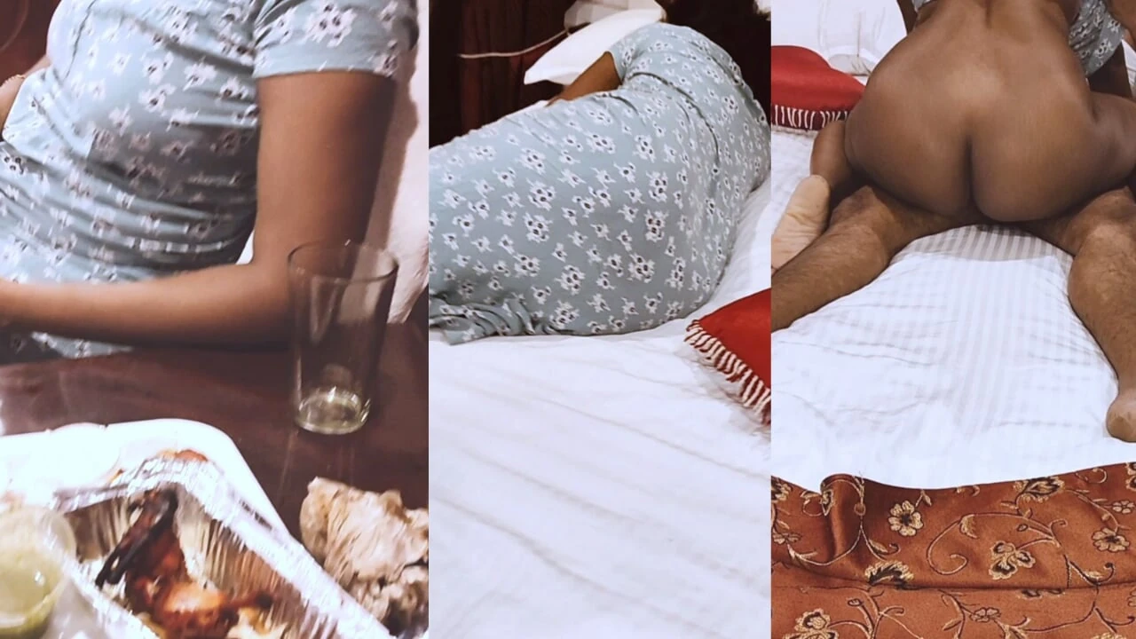 Indian Tamil Drinking Girl Sex in Hotel with Room Boy and Big Ass Doggy Style Position