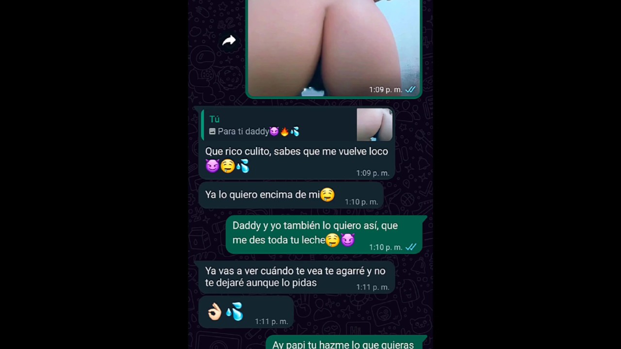 Conversacin de WhatsApp con mi sugar daddy terminamos follando duro en su casa