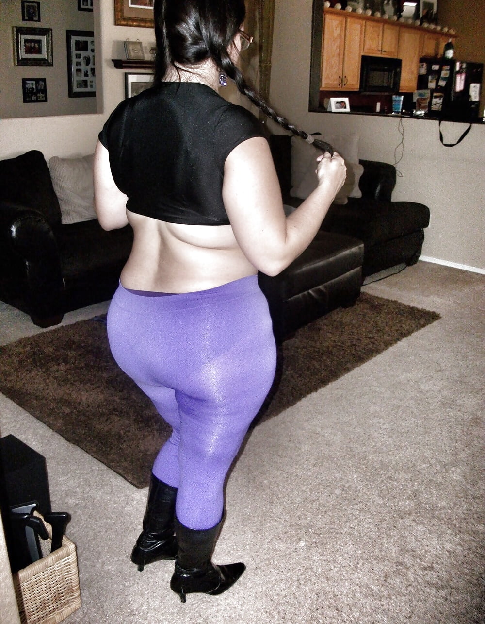 Bbw in leggings gets fucked