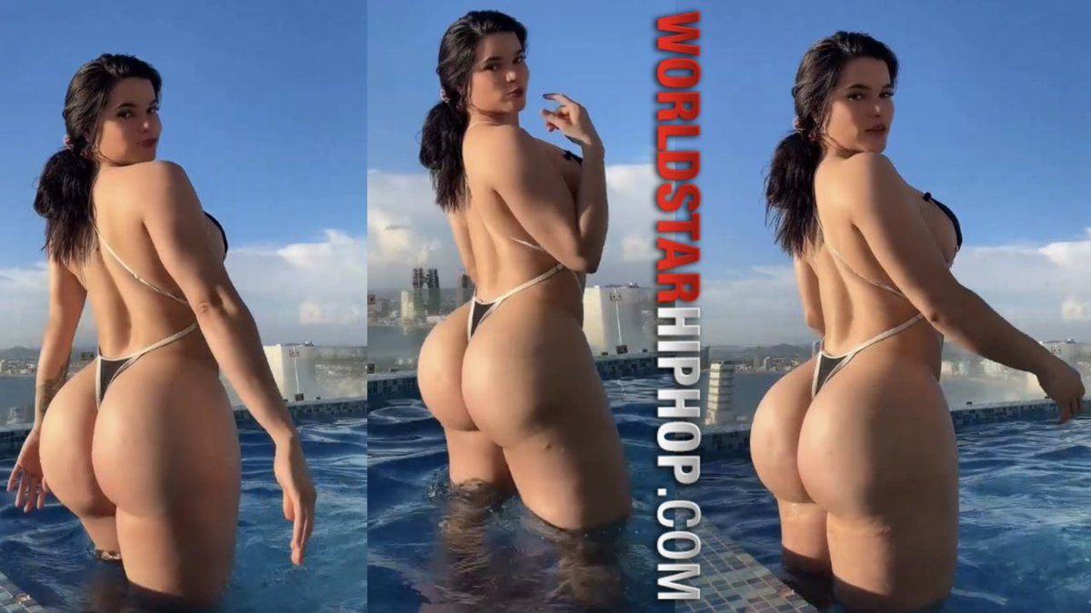 Big Booty Latina Had The Whole Pool To Herself And Still Stole The Show