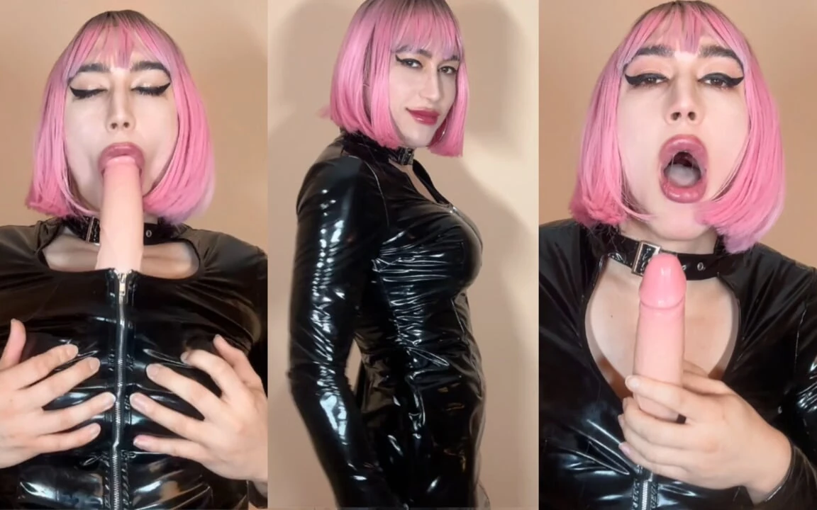CD Sissy Dildo Blowjob with Fake Boobs Fun: Shemale Amateur Porn feat. Viper Fierce