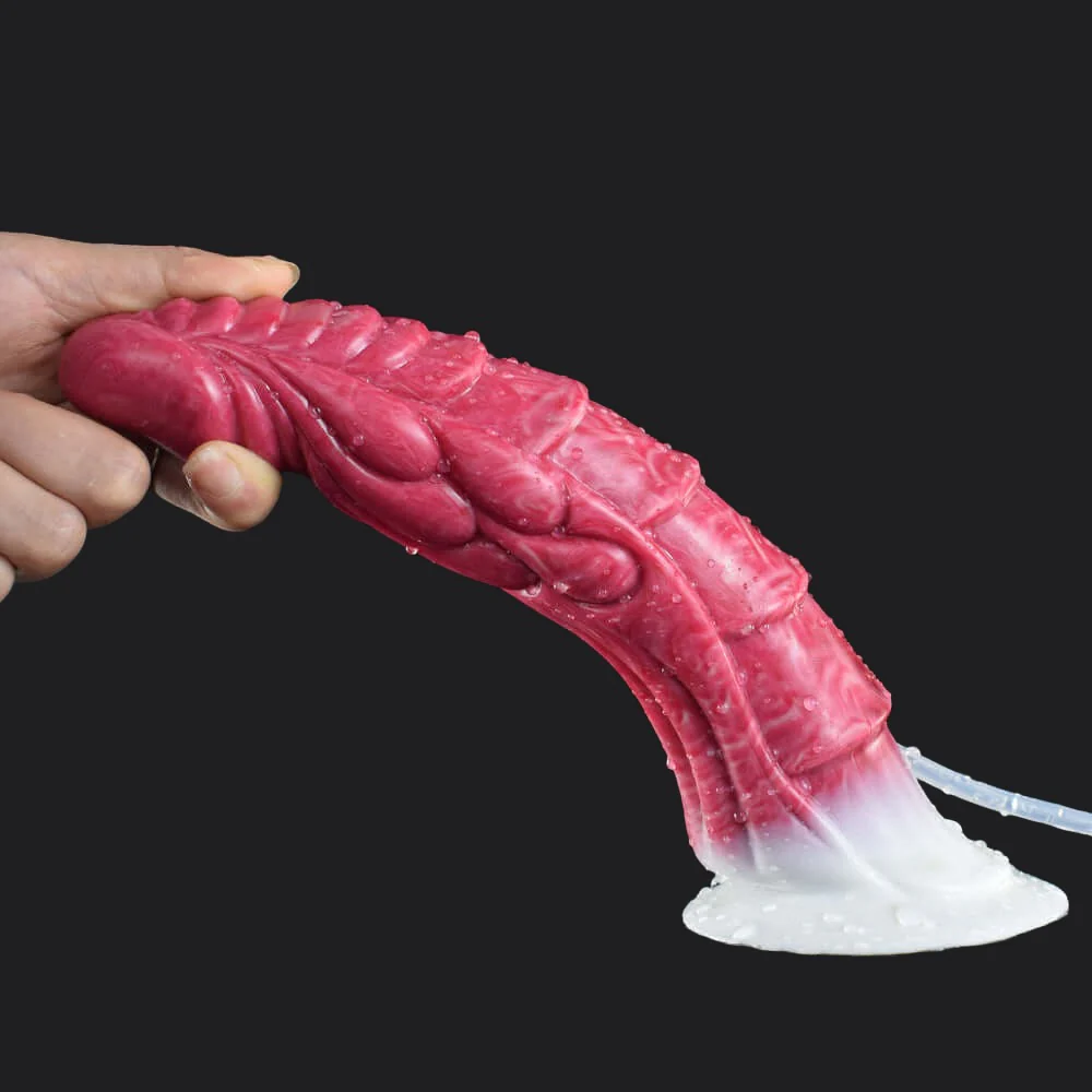 Blood Red Squirting Dragon Dildo