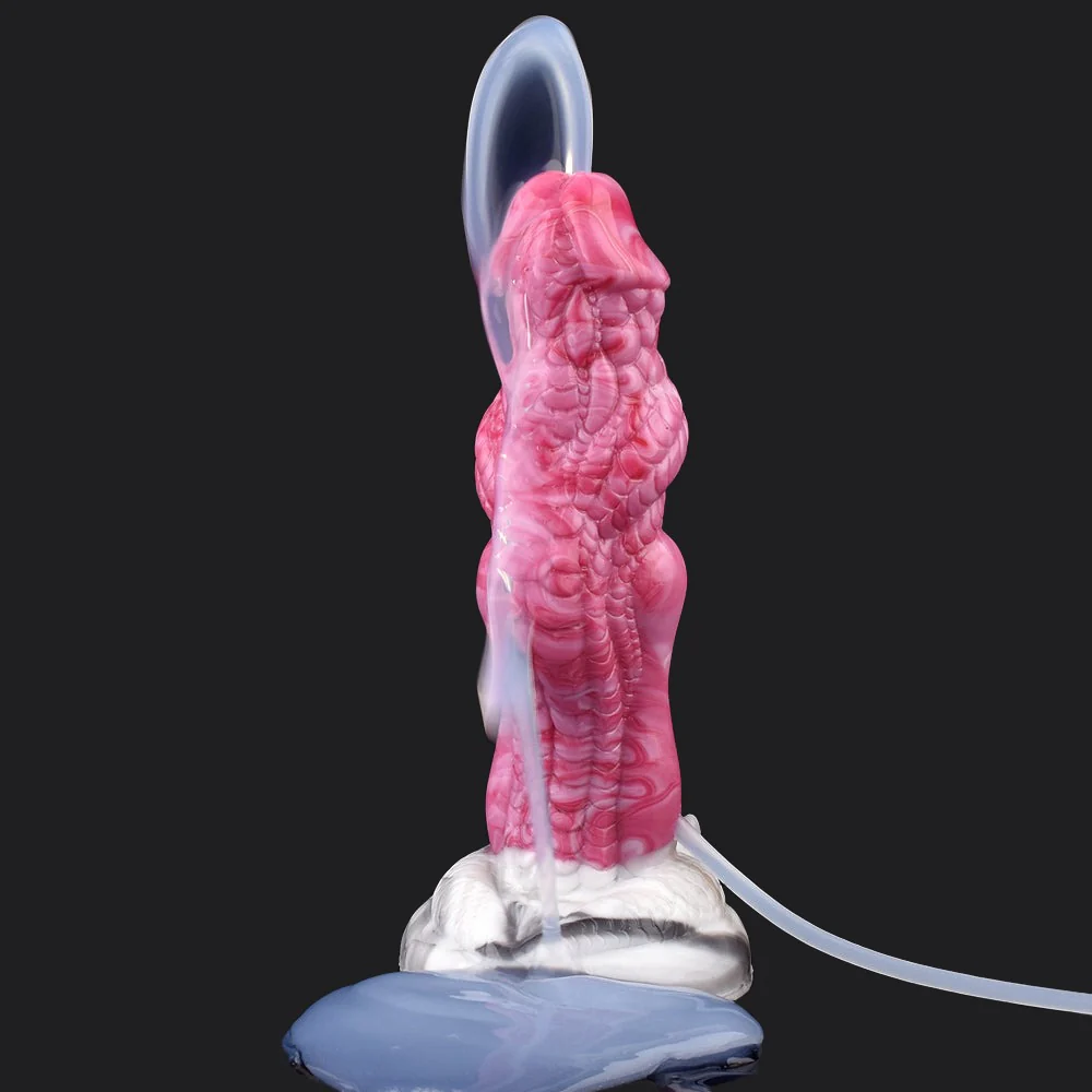 Punch Pink Squirting Dragon Dildo