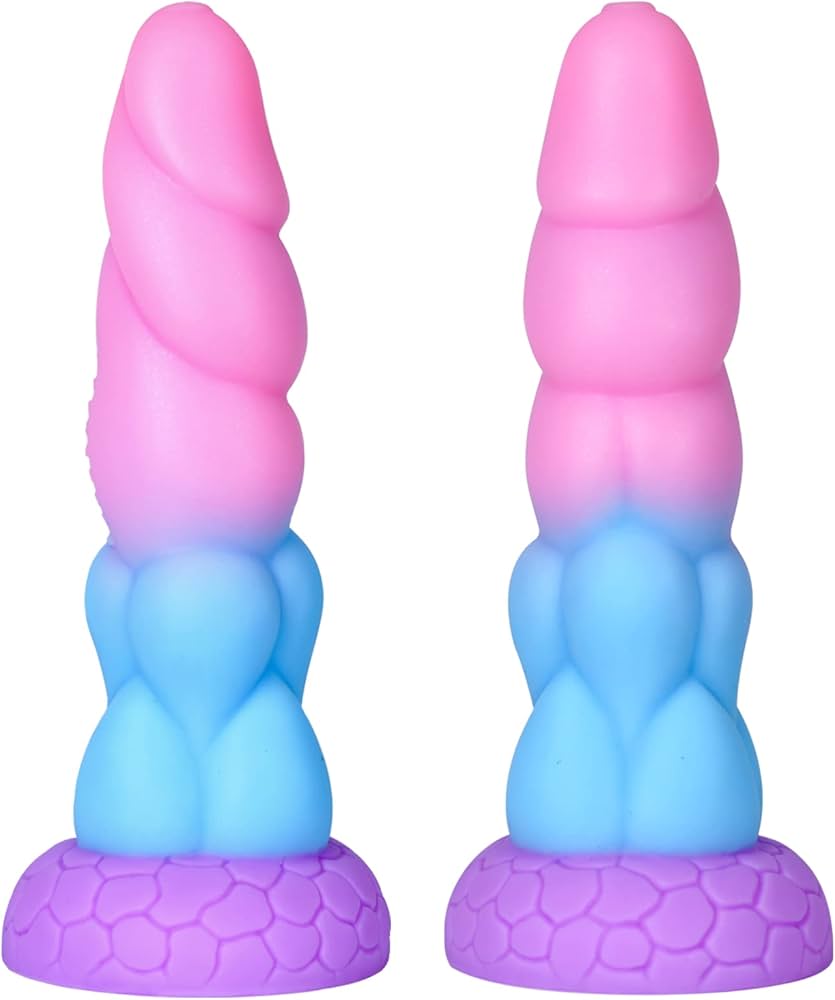 : Realistic Big Dragon Monster Dildo: Silicone Anal Dildo with Suction Cup Soft Fantasy Dildo Adult Sex Toys with Thick Girth Unikorn Look 8.5 inch Huge Dildos for Women MenBad Tanwen Purple :