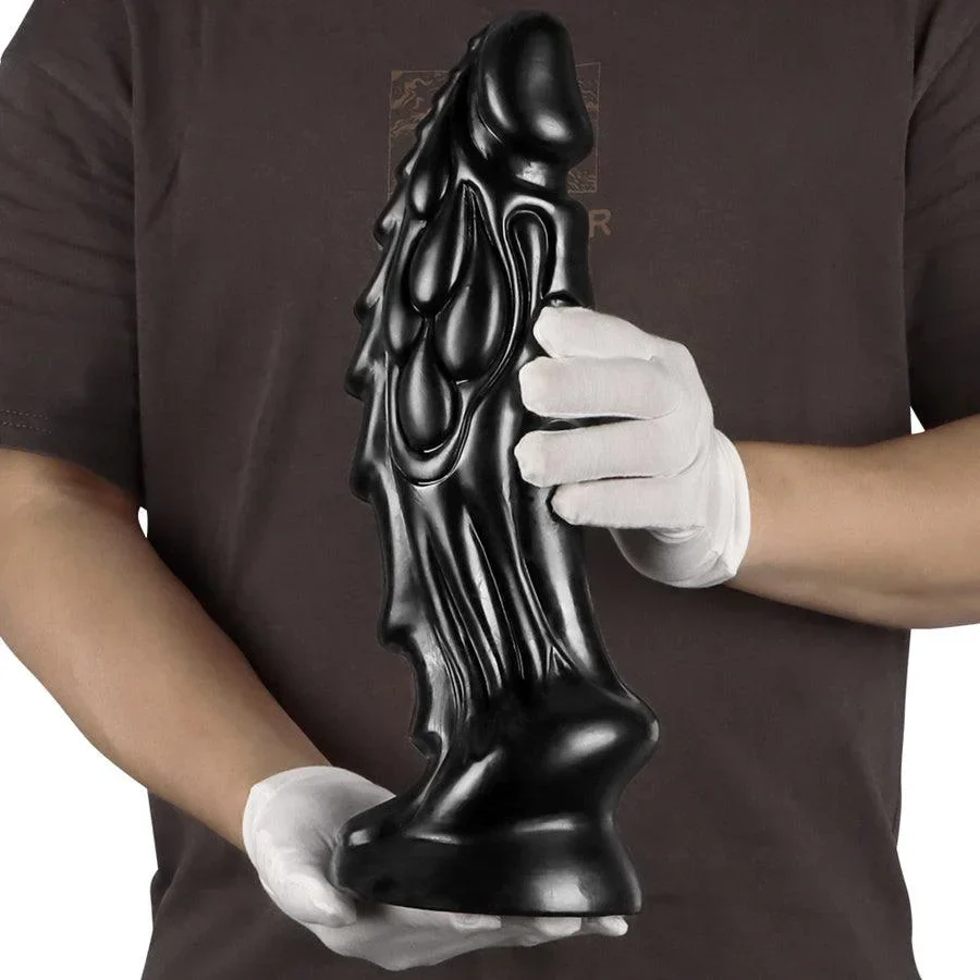13 Inch Zwarte Reusachtige Dildo Draak