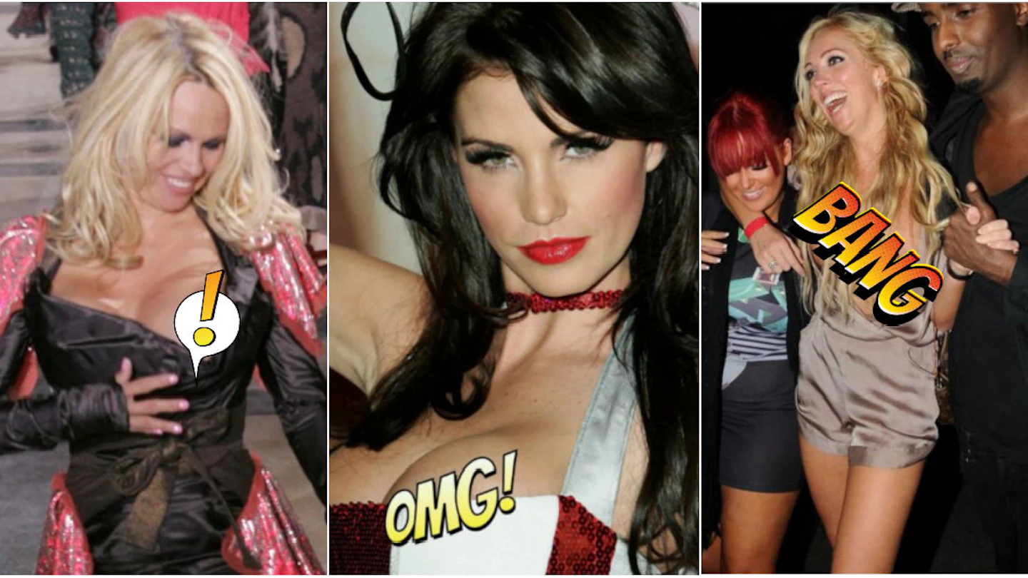 Celebrity boobs and knicker-flashers NSFW