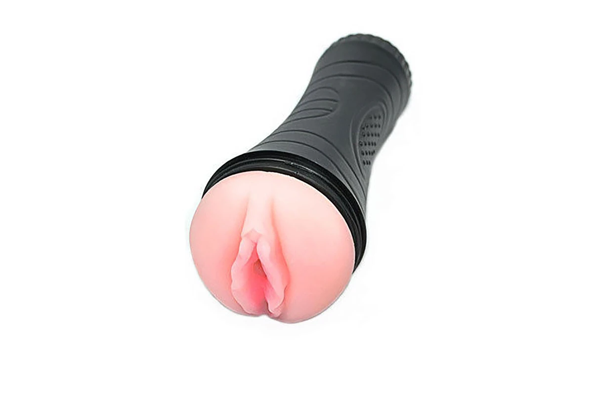 Shop VIBRATING Pocket Pussy Mens Masturbation Cup Silicone Vagina Sex Toy Male Masturbator