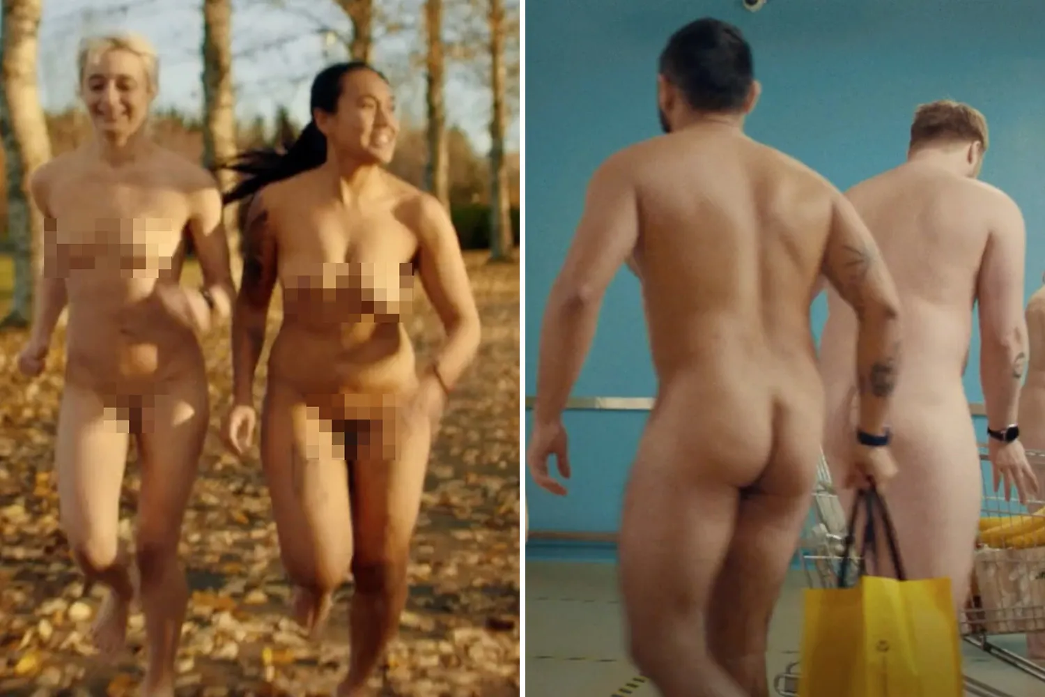 Racy phone advert packed with NAKED actors sets pulses racing on Icelandic TV
