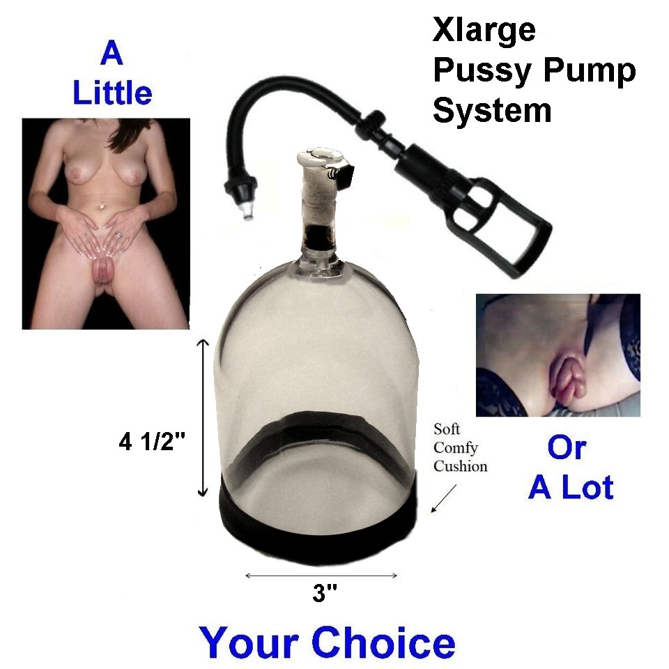 Extra Large Pussy Pumping Cylinder with Hi Pressure Mini Pump