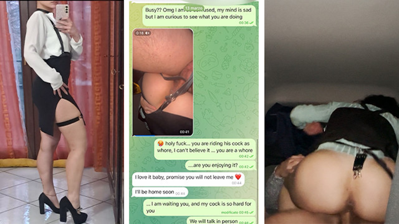 real chat: Girlfriend fuck his colleague at dinner cheating his bf