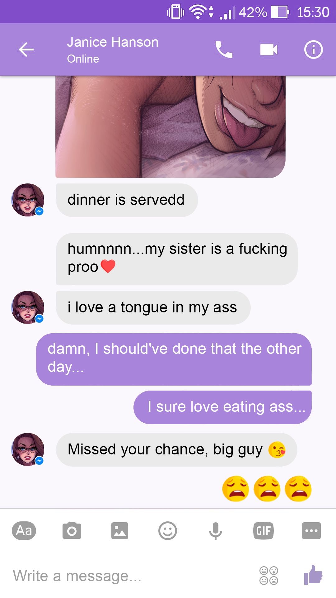 Chat With Janice Porn Comic english 34