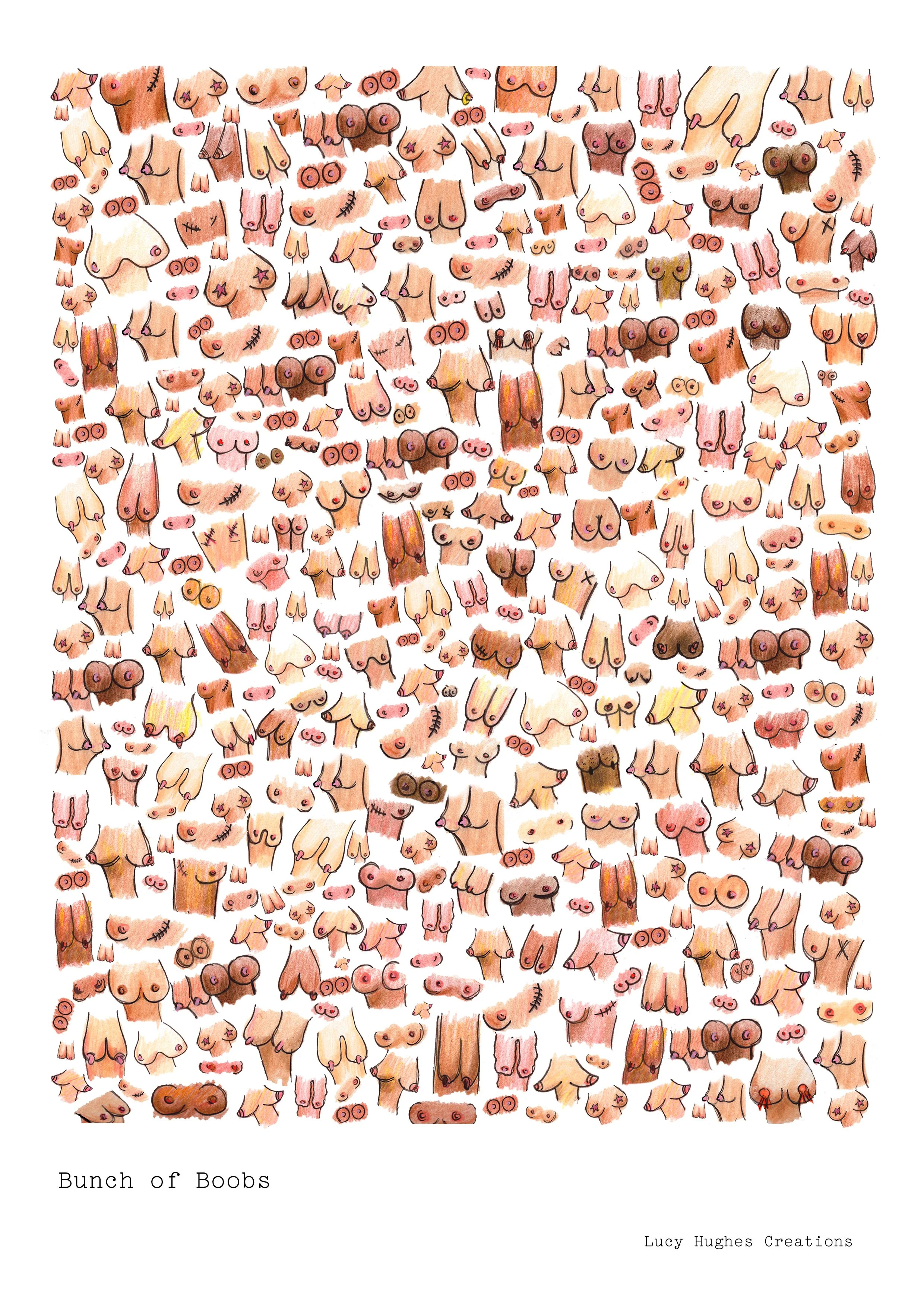 Bunch of Boobs Print