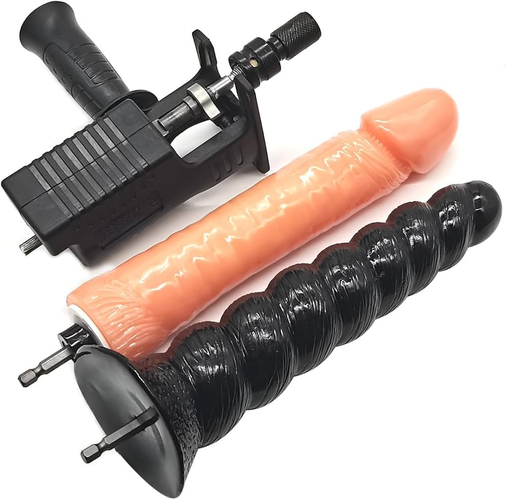 : Bumps Dildo with Drill Spinning Connector Electric Drill Adapter for Penis Automatic Thrusting DIY Drill Sex Machine Kit with 2 Realistic DildosB : Health Household