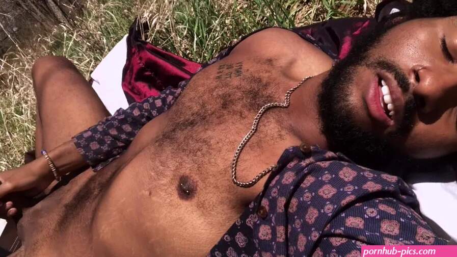 Moaning While Stroking Cock in Nature nearly caught
