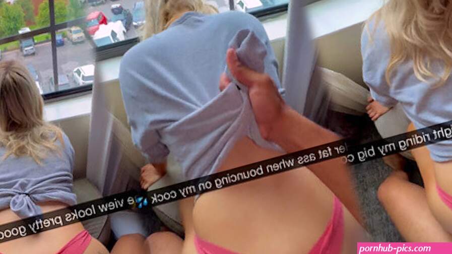 Cheating College 19 yo Railed: Bed and Hotel Window Room Sex Snapchat
