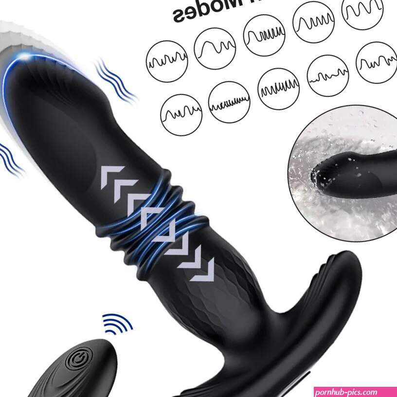 Telescopic Vibrating Butt Plug Anal Vibrator Wireless Remote Sex Toys