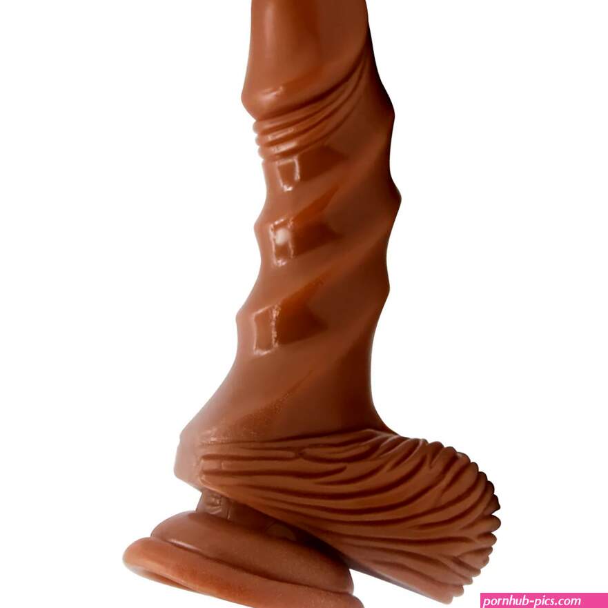 Brown Rideable Hands-Free Suction Cup G-Spot Dildo